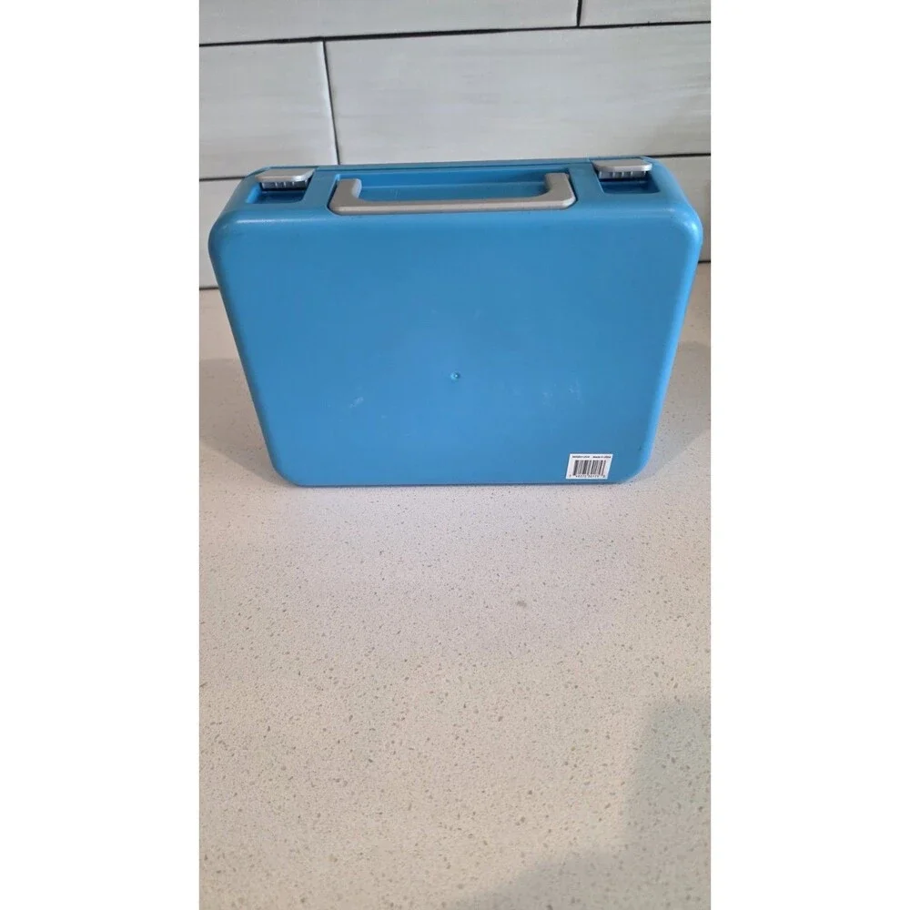 Mr. Beast Feastables Blue Plastic Lunch Box Dishwasher, Microwave, Freezer Safe